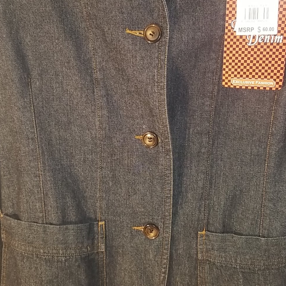 Rustic Denim Jacket - Picture 2 of 6